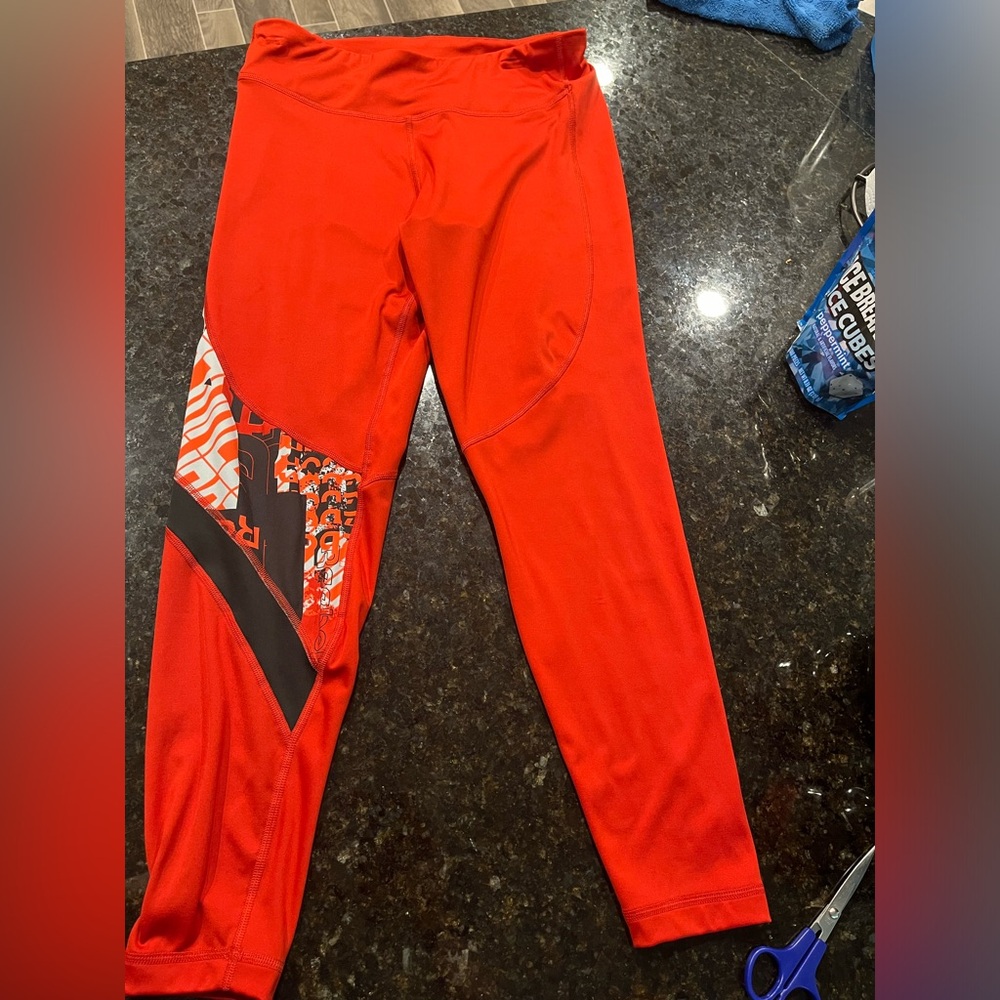 Red Reebok Speedwick tights